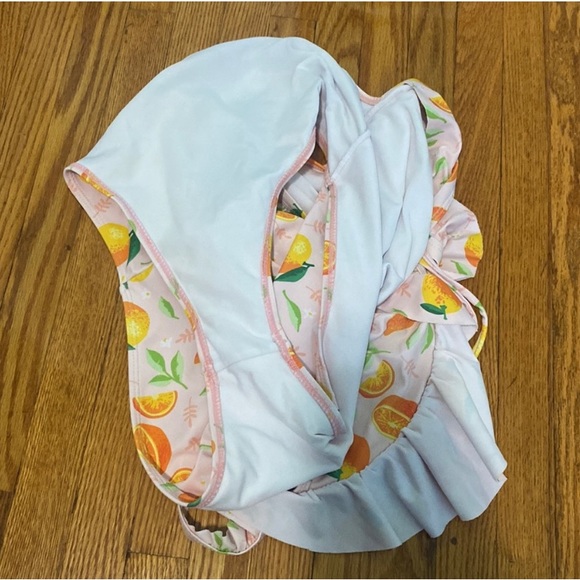 Shein Pink One Piece With Oranges On It sz 1x - Picture 4 of 4